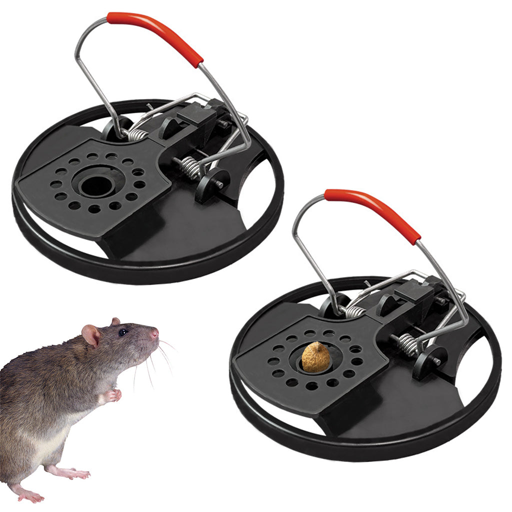 HASTHIP 2-Pack Mice Trap Mouse Trap Quick Response Snap Trap Reuseable Mouse Trap Disk Strong Spring-loaded Round Mouse Trap for Kitchen, Garage HASTHIP 2-Pack Mice Trap Mouse Trap Quick Response Snap Trap Reuseable Mouse Trap Disk Strong Spring-loaded Round Mouse Trap for Kitchen, Garage